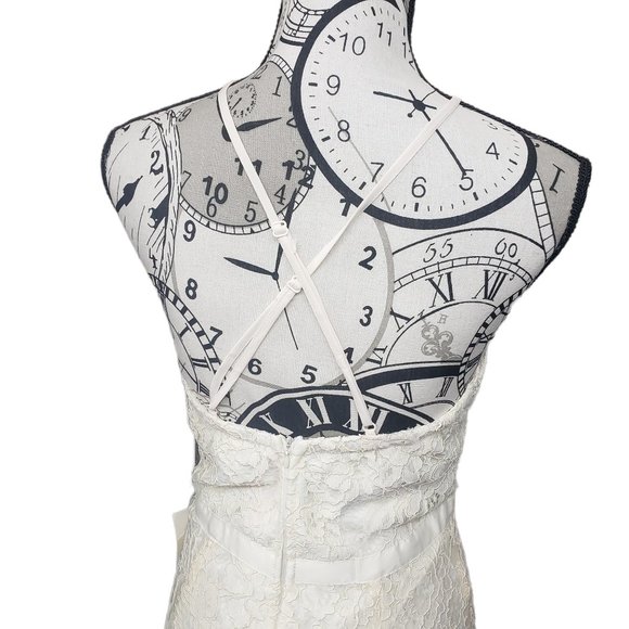 Lulus Women's size Medium Off White Long Dress UWT - Picture 6 of 9